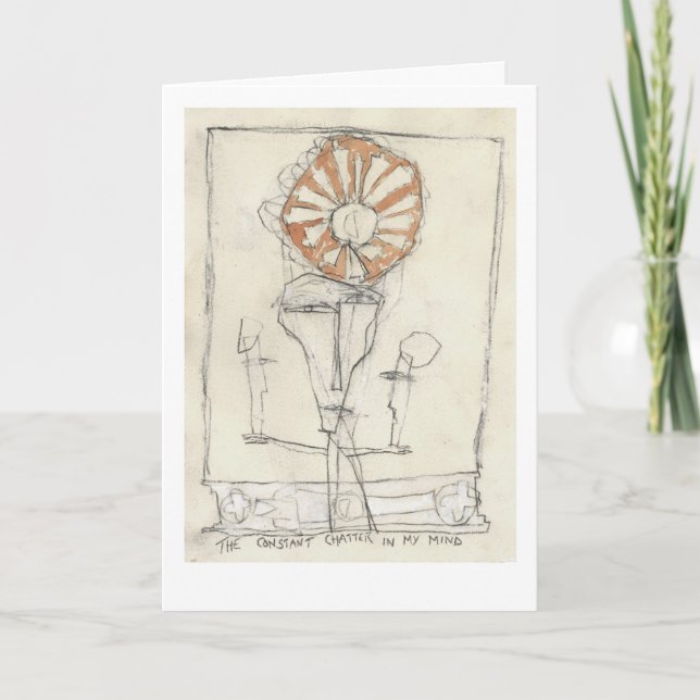 Tarjeta La charla constante. (Anverso)