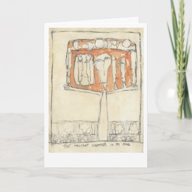Tarjeta La charla constante en mi mente (Anverso)