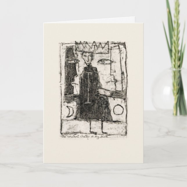 Tarjeta La charla constante en mi mente (Anverso)