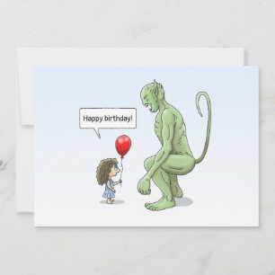 Tarjeta La chica y el duende