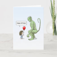 La chica y el gran duende verde