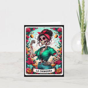 Tarjeta La Chingona Carta de Tarot Día de los Muertos Dia 