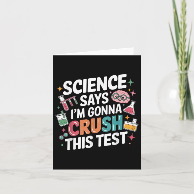 Tarjeta La Ciencia Dice Que Im Va A Aplastar Esta Prueba D (Anverso)