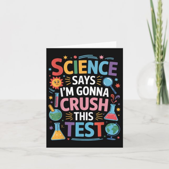 Tarjeta La Ciencia Dice Que Im Va A Aplastar Esta Prueba D (Anverso)