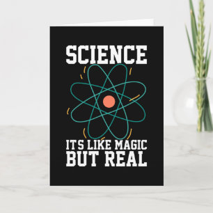 Tarjeta La ciencia es como la magia pero real