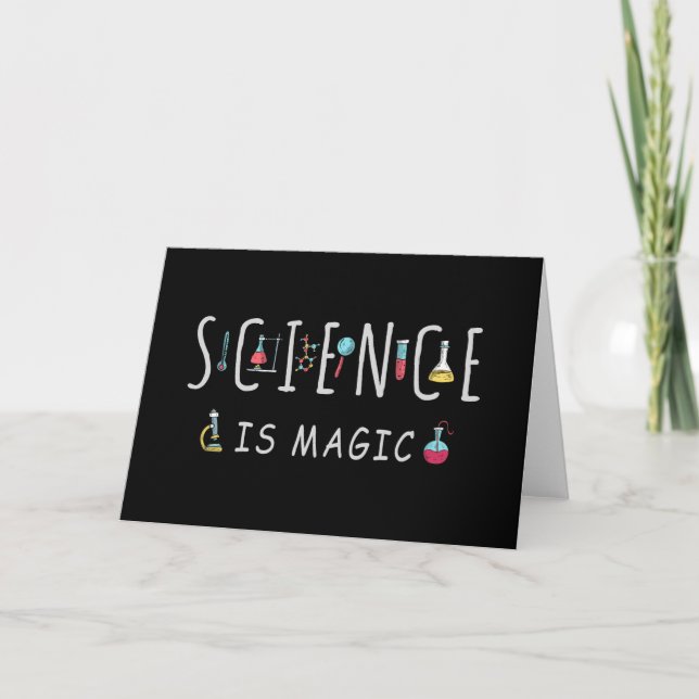 Tarjeta La ciencia es magia (Anverso)