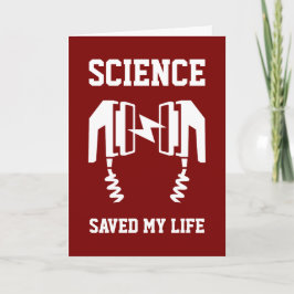 Tarjeta La ciencia salvó mi vida