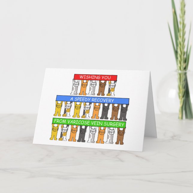 Tarjeta La Cirugía De Vena Varicosa Se Mejora Pronto (Anverso)