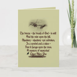 Tarjeta La cita de Edgar Allan Poe