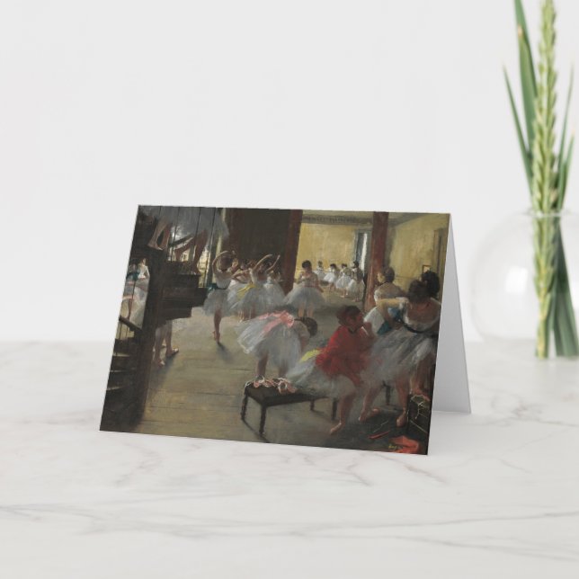 Tarjeta La clase de baile | Edgar Degas (Anverso)