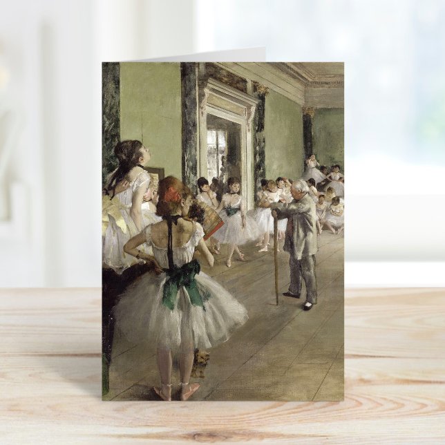 Tarjeta La clase de ballet | Edgar Degas (Subido por el creador)