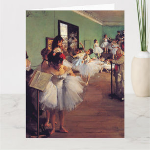 Tarjeta La clase de danza de Edgar Degas