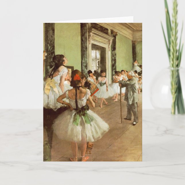 Tarjeta La Classe de Danse de Edgar Degas (Anverso)