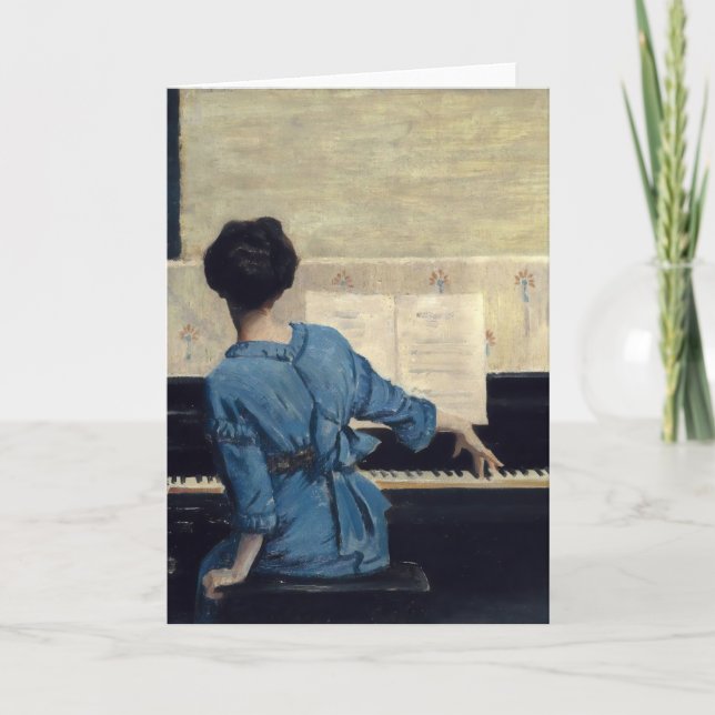 Tarjeta La clave | William Merritt Chase (Anverso)