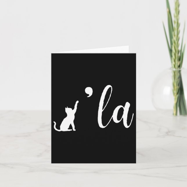 Tarjeta La Comma Del Gato Retro La Kamala Harris Por La Pr (Anverso)