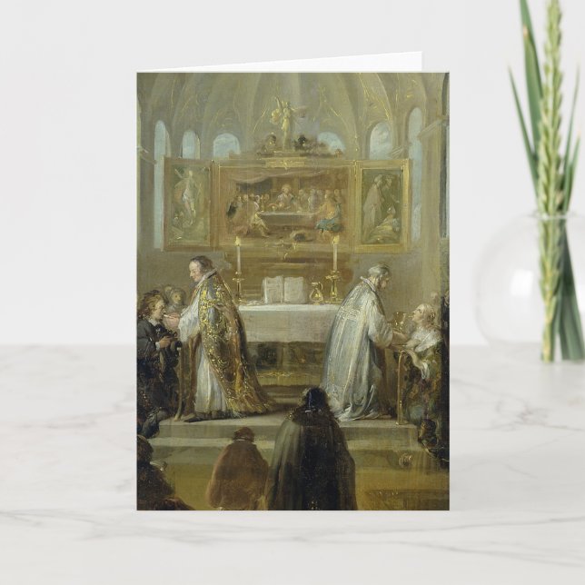 Tarjeta La Comunión, 1649-51 (Anverso)