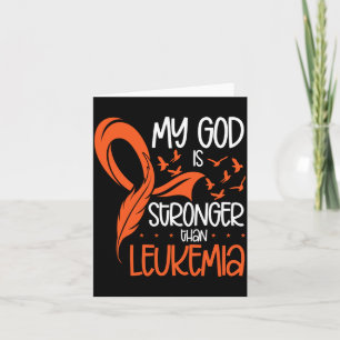 Tarjeta La Conciencia De Dios Es Más Fuerte Que La Leucemi