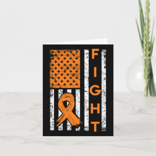 Tarjeta La conciencia de la leucemia de la Naranja de la b