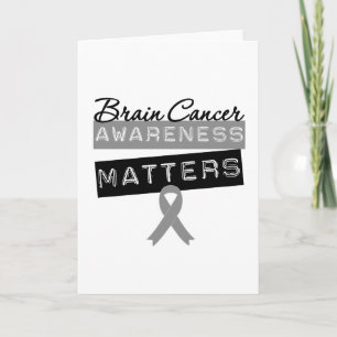 Tarjeta La conciencia sobre el cáncer de cerebro importa