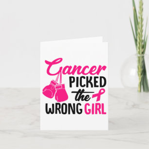 Tarjeta La Conciencia Sobre El Cáncer De Mama Chica Equivo