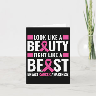 Tarjeta La Conciencia Sobre El Cáncer De Mama Parece Una B