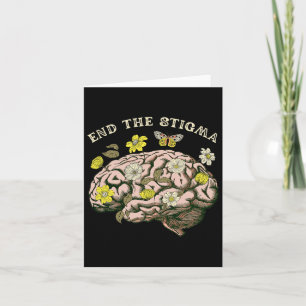 Tarjeta La conciencia sobre el estigma problemas de salud