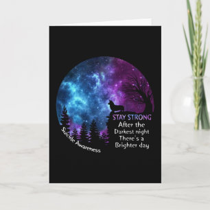 Tarjeta La conciencia sobre el suicidio en Corgi se mantie