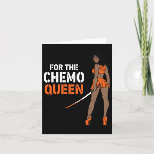 Tarjeta La conciencia sobre la leucemia reina de los quími