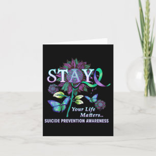 Tarjeta La Conciencia Sobre La Prevención Del Suicidio Man