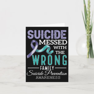Tarjeta La Conciencia Sobre La Prevención Del Suicidio Se