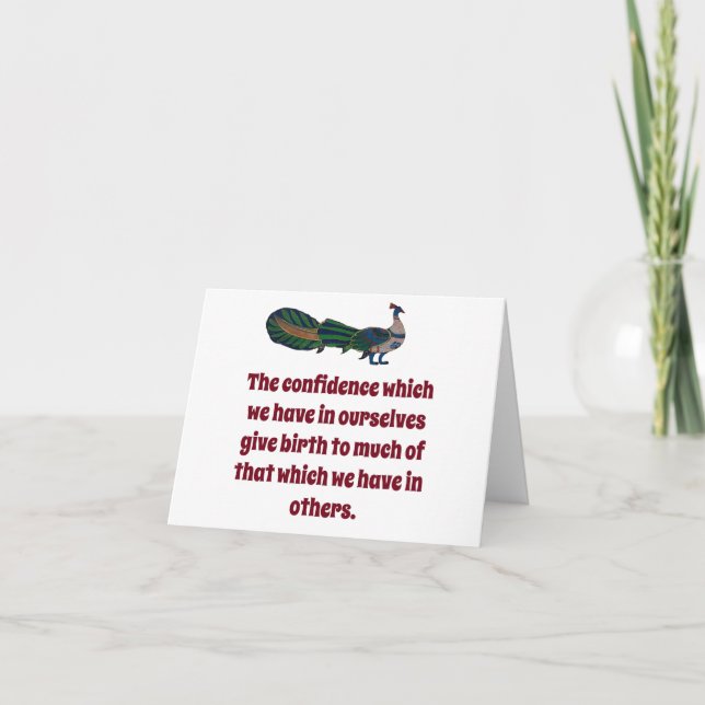 Tarjeta La Confianza Que Tenemos - Cita De Confianza (Anverso)