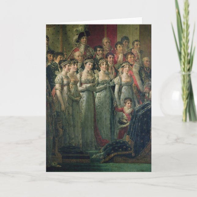 Tarjeta La consagración y Josephine de Napoleon (Anverso)