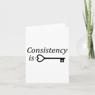 Tarjeta La consistencia es un regalo motivacional clave