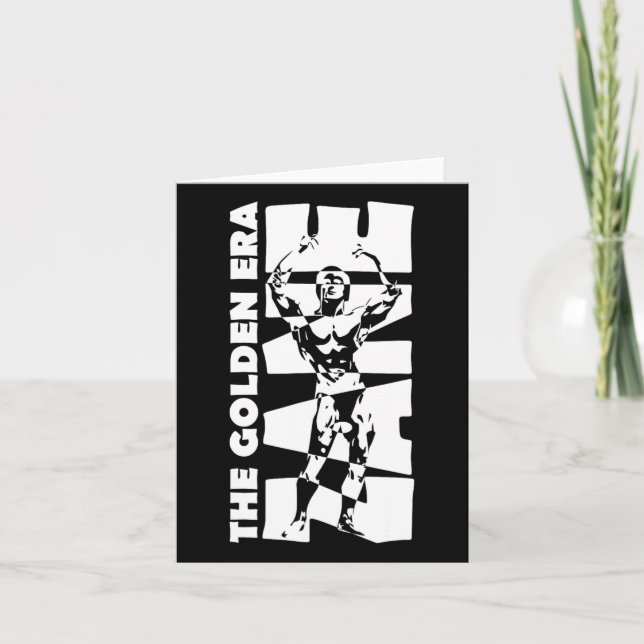 Tarjeta La construcción del Bodybuilding en la época dorad (Anverso)