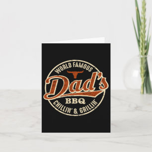 Tarjeta La cosecha de bbq de papá