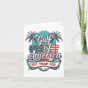 Tarjeta La Costa Del Golfo De América Divertida Donald Tru