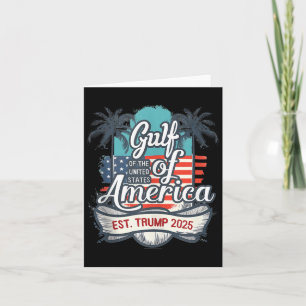 Tarjeta La Costa Del Golfo De América Divertida Donald Tru