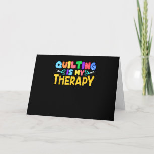 Tarjeta La costura es mi terapia   Regalos de cumpleaños d