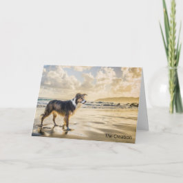 Tarjeta La creación del poema de la vida y el perro