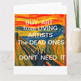 Tarjeta La crema de Munch, la parodia