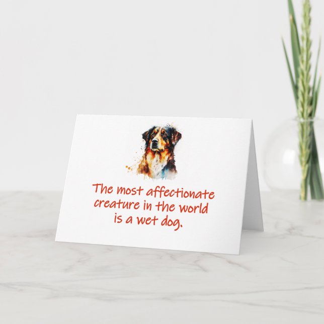 Tarjeta La criatura más afectuosa (Anverso)