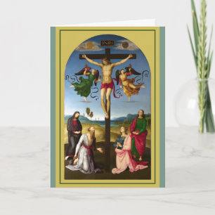 Tarjeta La Crucifixión de Mond, 1502–1503, Rafael 