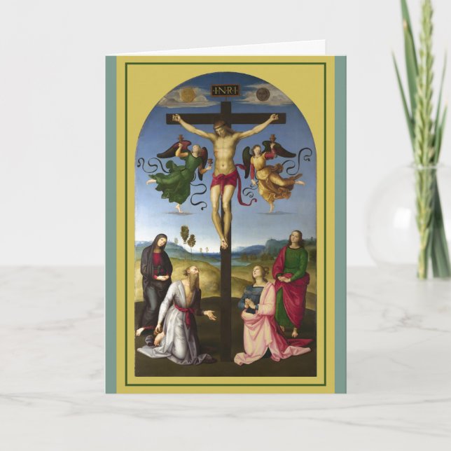 Tarjeta La Crucifixión Mond, 1502–1503, Rafael  (Anverso)