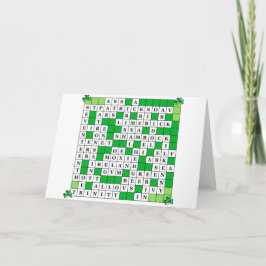 Tarjeta La cruz del Día de San Patricio