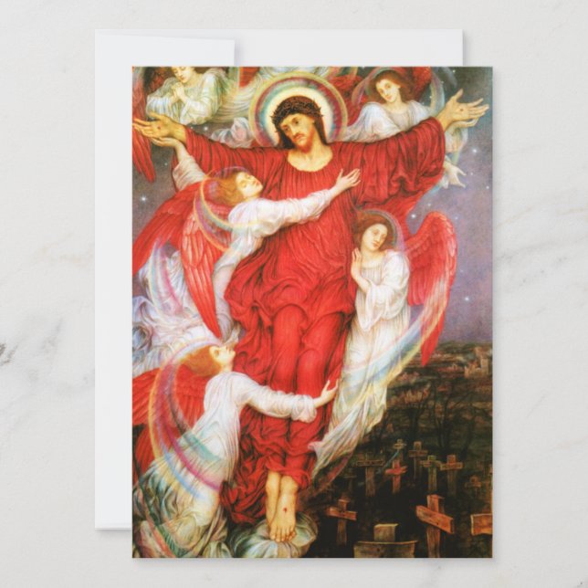 Tarjeta La Cruz Roja (Crucifixión de Jesucristo) (Anverso)