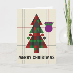 Tarjeta La cuadrícula de las Highlands: Navidad Bauhaus