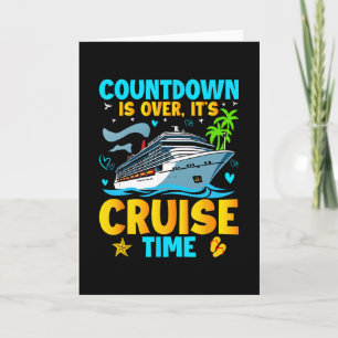 Tarjeta La cuenta regresiva ha terminado es hora de cruzar
