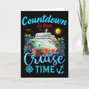 Tarjeta La cuenta regresiva ha terminado es hora de cruzar
