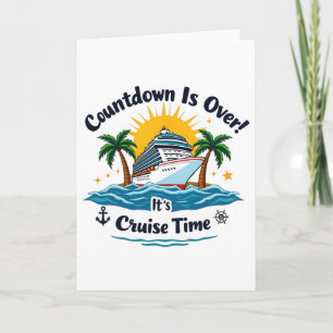 Tarjeta La cuenta regresiva ha terminado es hora de cruzar