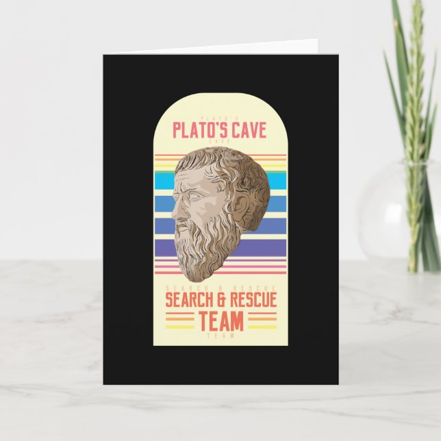 Tarjeta La cueva moderna de Platón (Anverso)